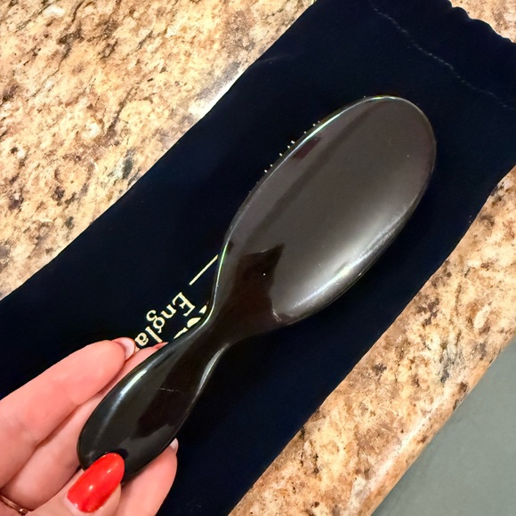 Mason Pearson Pocket Mixture Bristle Hair Brush with black velvet drawstring bag - Picture 4 of 9